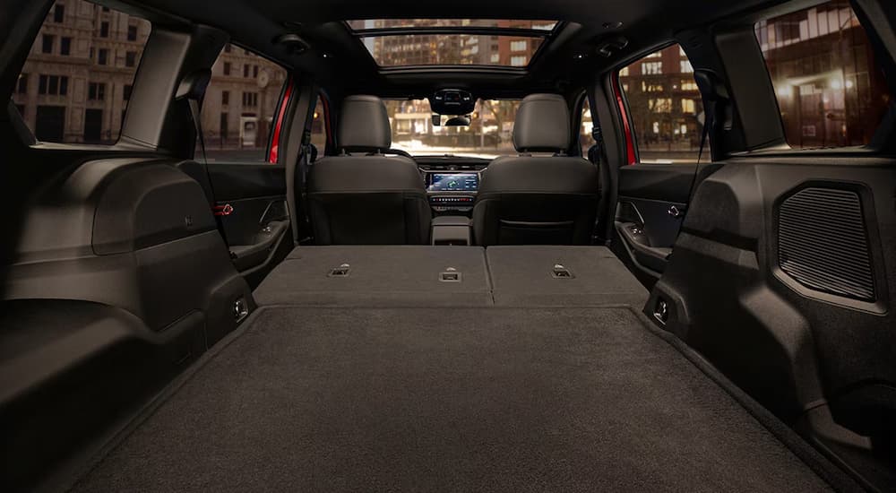 Rear folded seats in a 2026 Jeep Cherokee