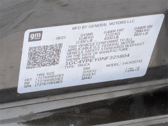 2022 Chevrolet Silverado 2500HD 4WD Crew Cab Standard Bed LTZ