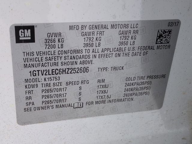 2017 GMC Sierra 1500 Base