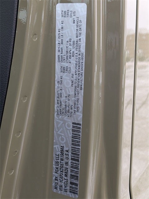 2026 Jeep Wrangler WRANGLER 4-DOOR WILLYS