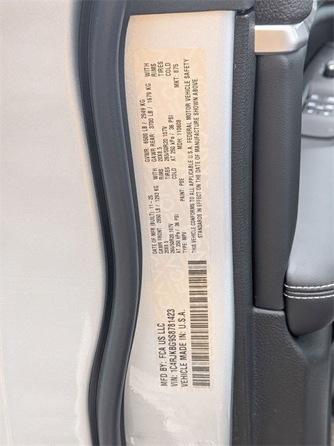 2025 Jeep Grand Cherokee L GRAND CHEROKEE L LIMITED 4X4