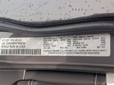 2026 Jeep Grand Cherokee GRAND CHEROKEE L LIMITED RESERVE 4X4