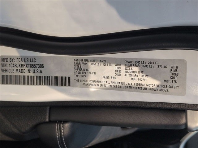 2026 Jeep Grand Cherokee L GRAND CHEROKEE L LIMITED 4X4