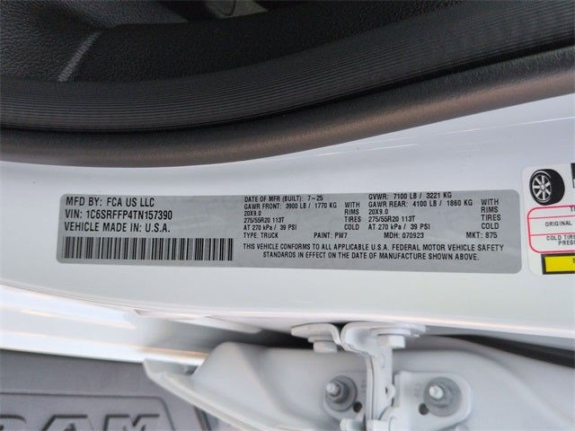 2026 RAM Ram 1500 RAM 1500 BIG HORN CREW CAB 4X4 5'7' BOX