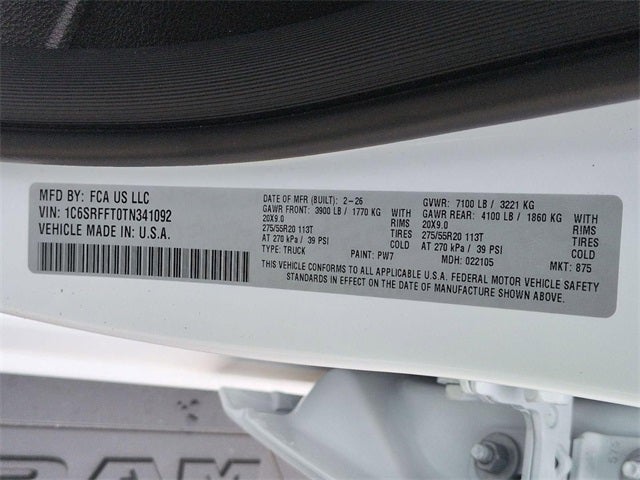 2026 RAM Ram 1500 RAM 1500 BIG HORN CREW CAB 4X4 5'7' BOX