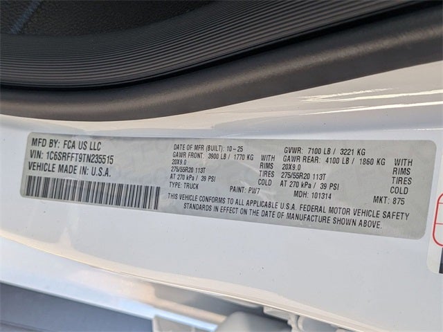 2026 RAM Ram 1500 RAM 1500 BIG HORN CREW CAB 4X4 5'7' BOX