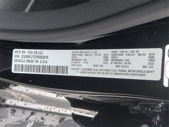 2026 RAM Ram 1500 RAM 1500 LARAMIE CREW CAB 4X4 5'7' BOX