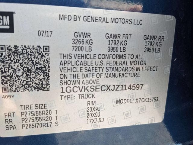 2018 Chevrolet Silverado 1500 1LZ