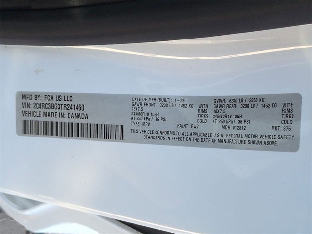 2026 Chrysler Pacifica PACIFICA SELECT AWD