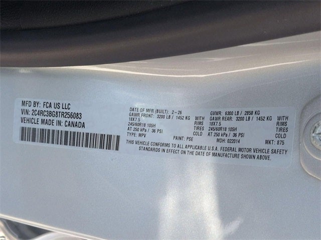 2026 Chrysler Pacifica PACIFICA SELECT AWD