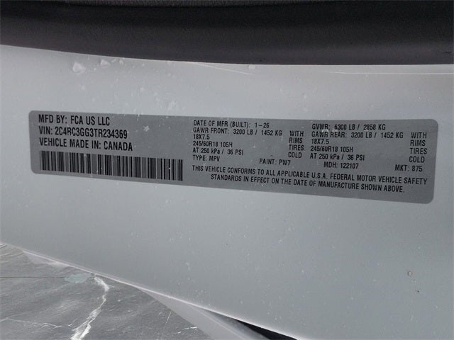 2026 Chrysler Pacifica PACIFICA LIMITED AWD