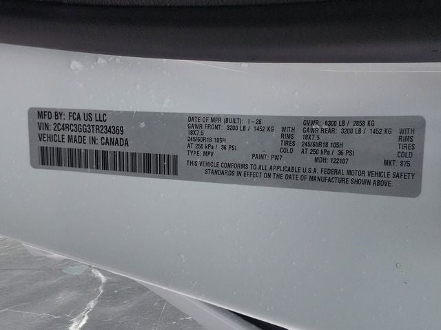 2026 Chrysler Pacifica PACIFICA LIMITED AWD