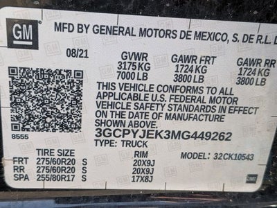 2021 Chevrolet Silverado 1500 LT