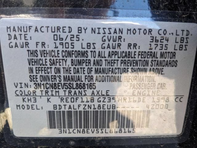2025 Nissan Versa 1.6 SV
