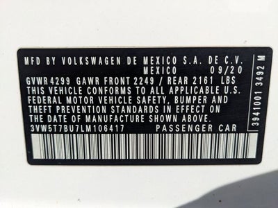2020 Volkswagen Jetta GLI 2.0T S