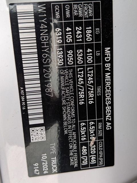 2025 Mercedes-Benz Sprinter 2500 Standard Roof 4-Cyl Diesel HO
