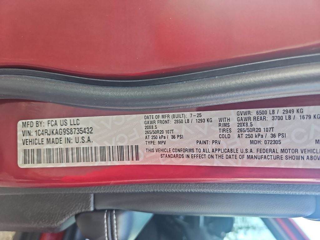 2025 Jeep Grand Cherokee L Altitude 4x4