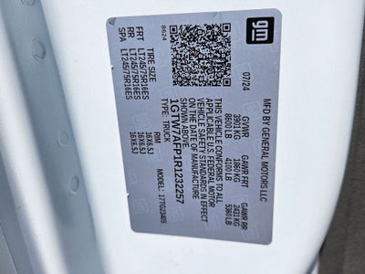 2024 GMC Savana Cargo RWD 2500 Regular Wheelbase Work Van