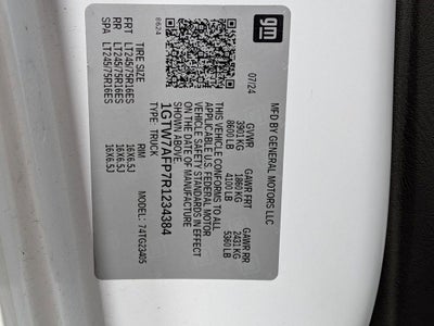 2024 GMC Savana Cargo RWD 2500 Regular Wheelbase Work Van