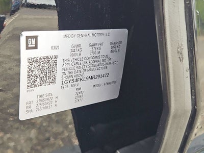 2021 Cadillac Escalade Sport