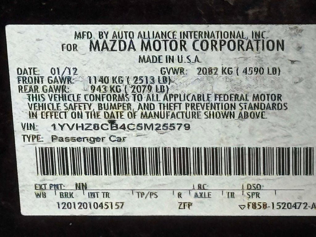 2012 Mazda Mazda6 s Grand Touring