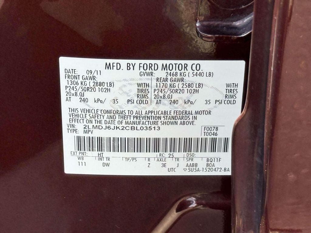 2012 Lincoln MKX Base