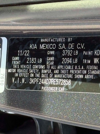 2023 Kia Forte LXS