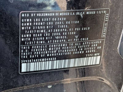 2019 Volkswagen Tiguan 2.0T SE 4Motion