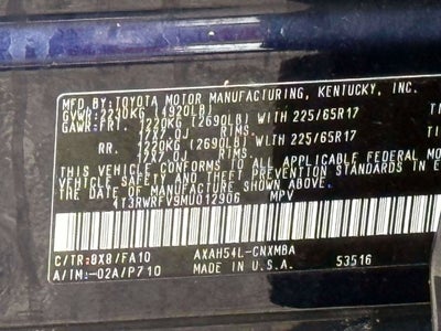 2021 Toyota RAV4 Hybrid XLE