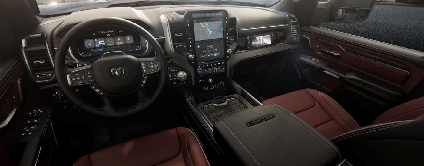 The black dash in a 2026 Ram 1500 for sale.